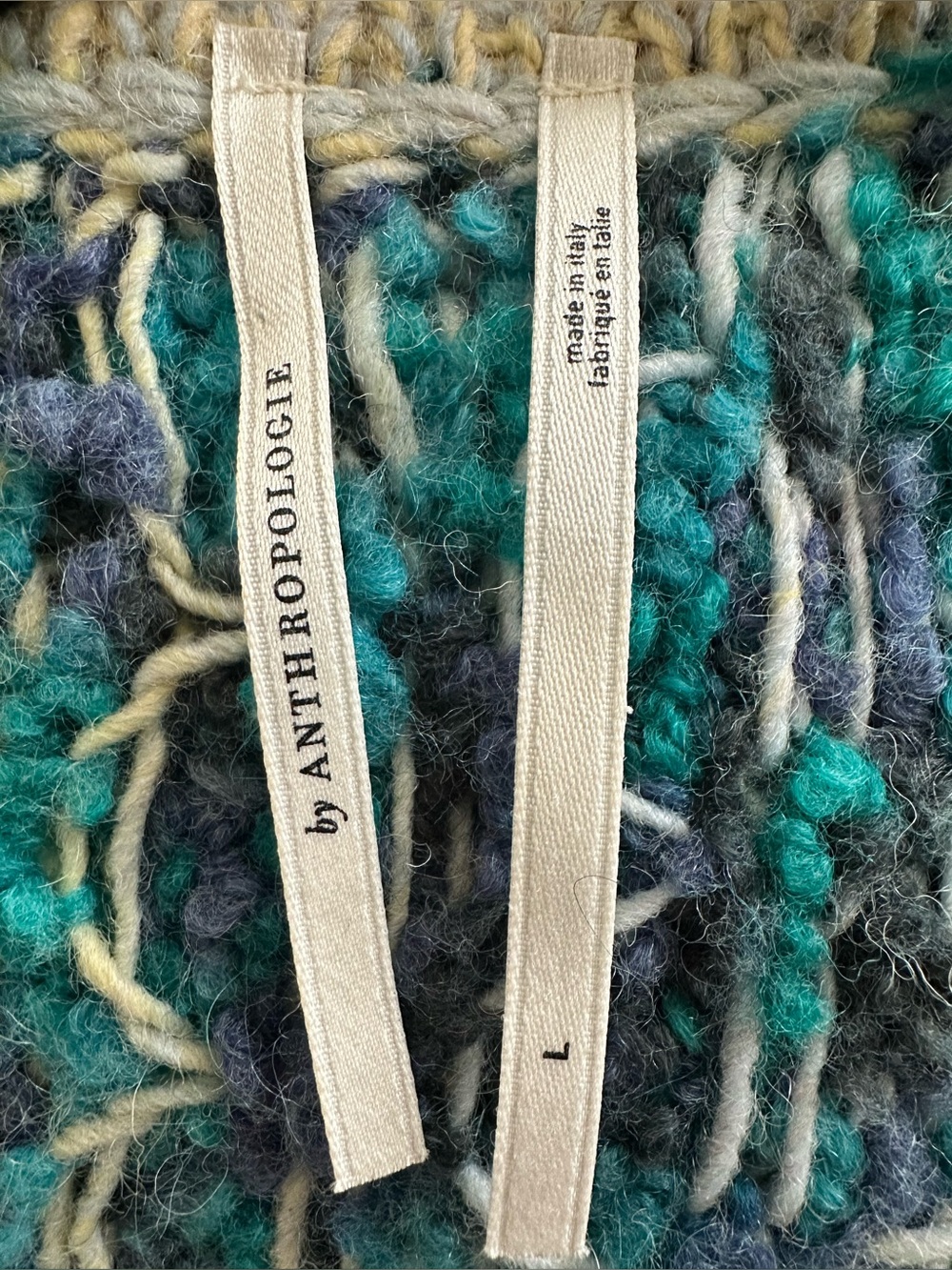 Anthropologie textured cardigan sweater size large - Picture 11 of 13